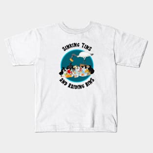 Sinking Tins And Raiding Bins | Aussie Bin Chicken Ibis Kids T-Shirt